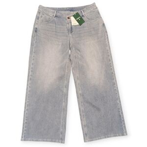 Halara Flex Women's Asymmetric Low Rise Zipper Pockets Baggy Wide Leg Soft